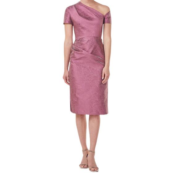 Kay Unger dress Caitlyn midi pink size 0 - Picture 1 of 5